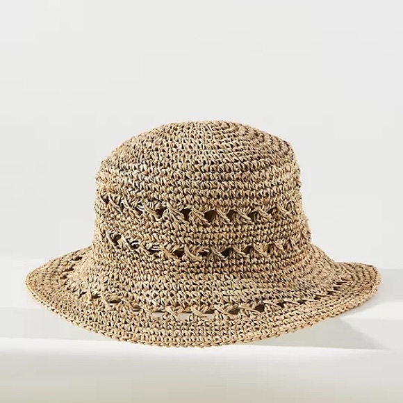 Anthropologie Seagrass Bucket Hat - Picture 2 of 5